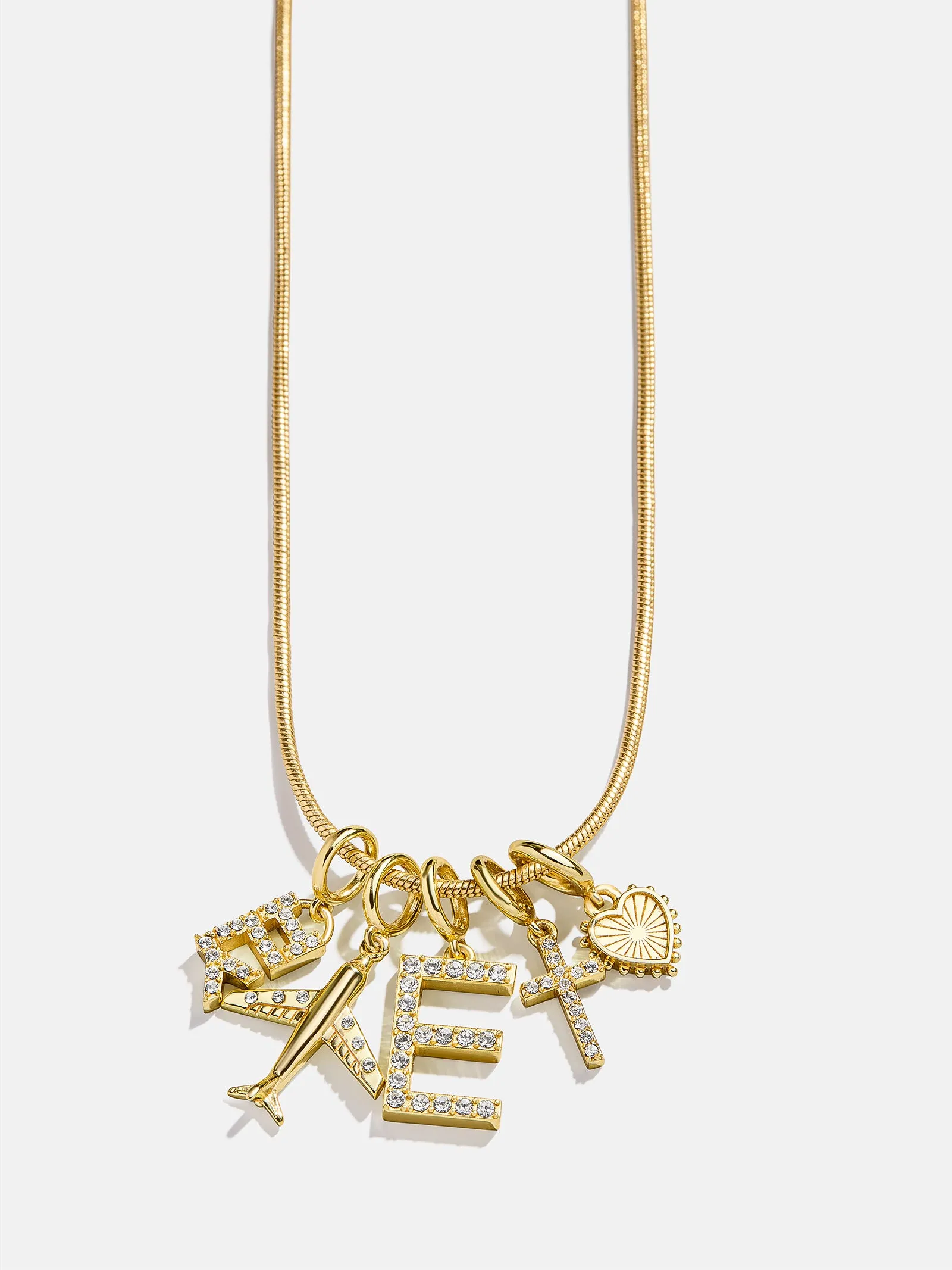 Pavé Initial Cluster Charm - F